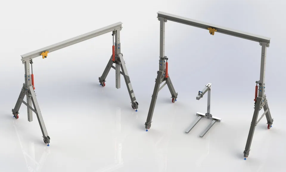 Easy Operate Mini Gantry Crane 1ton 2ton 3 ton Lifetime service mini 5 tons crane with ISO certificate