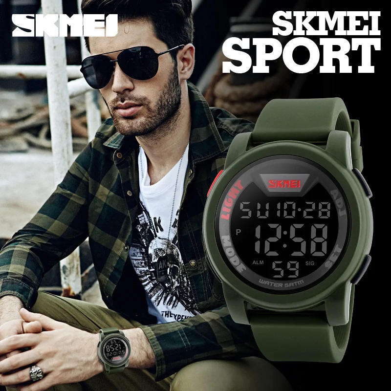 skmei wholesale digital sport watch men waterproof montre homme