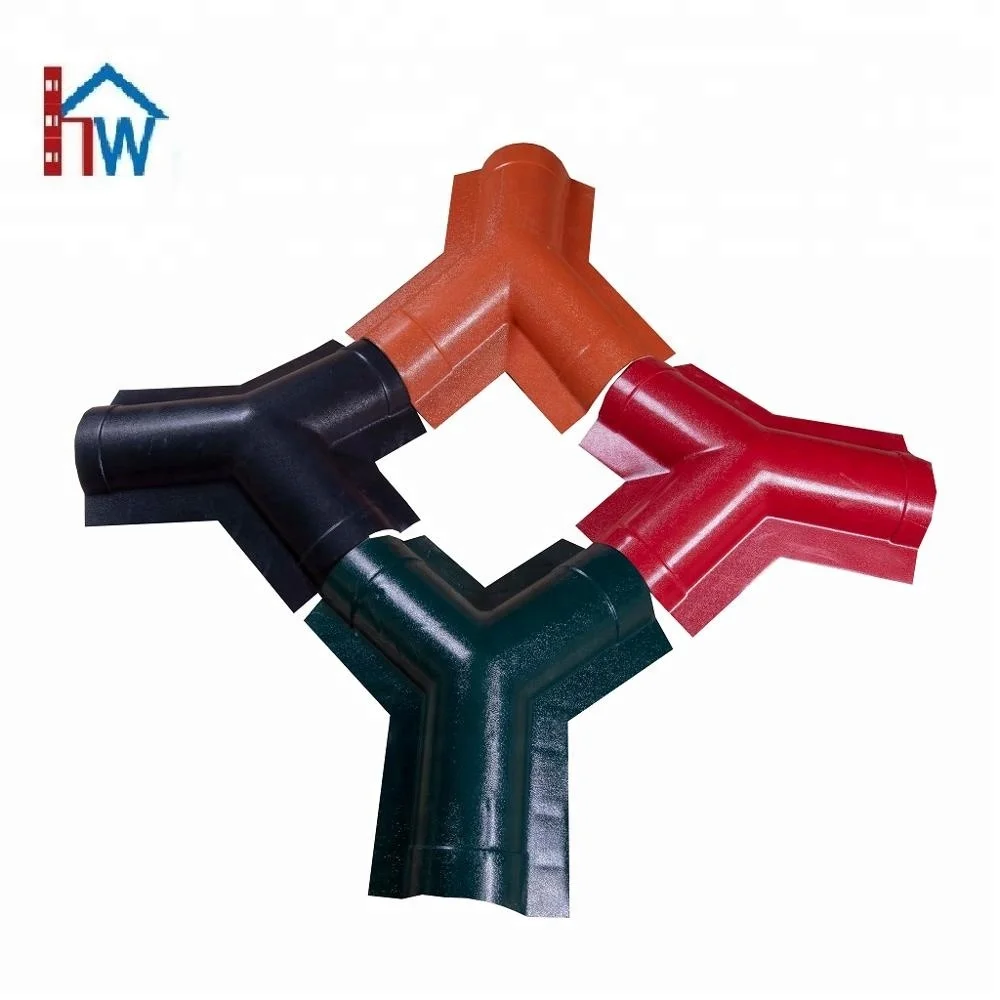 Degradable material fireproof pvc roof plastic tile accessories