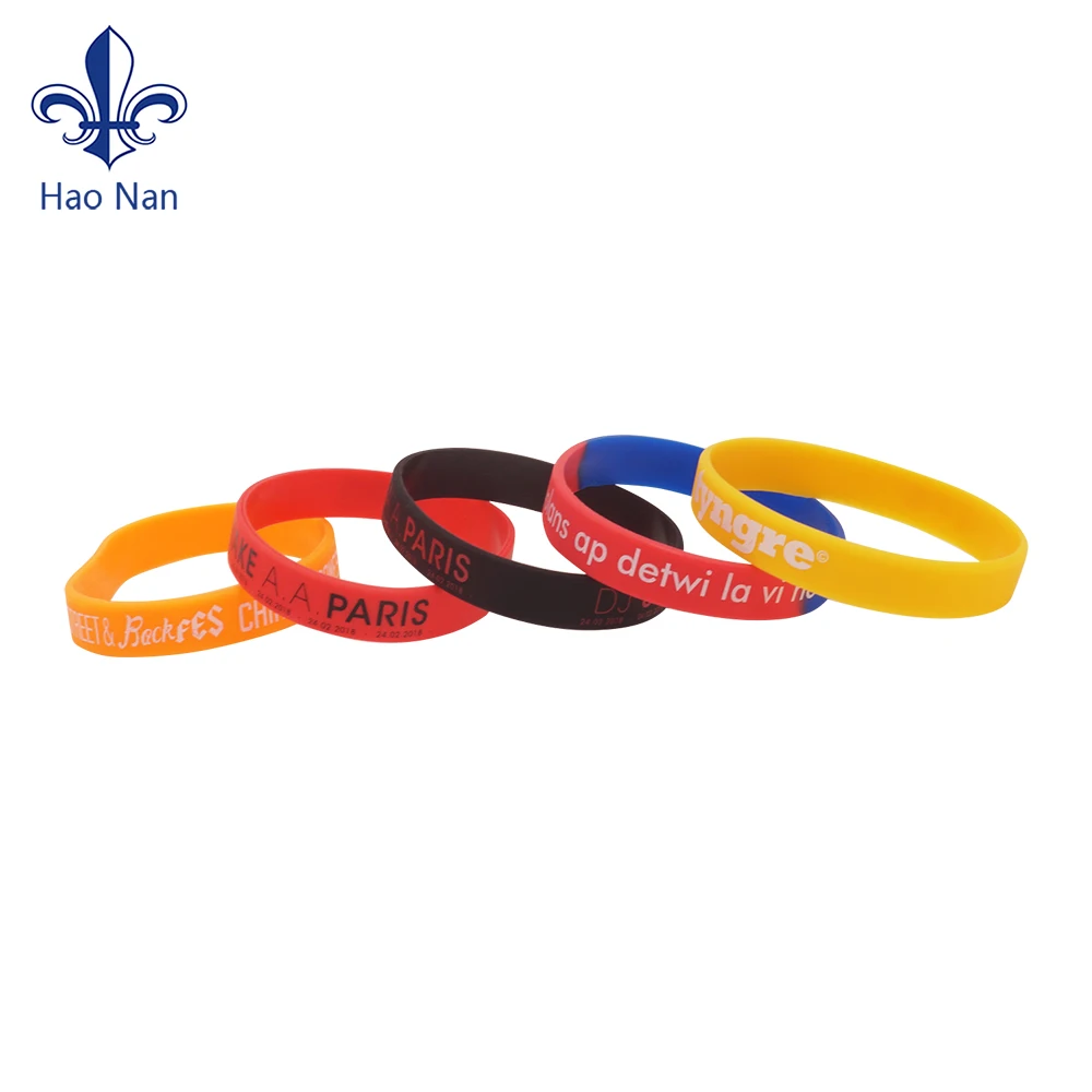 Manufacturer Sport Rubber Bracelets/Colorful Silicon Bracelet wrist band with custom logo