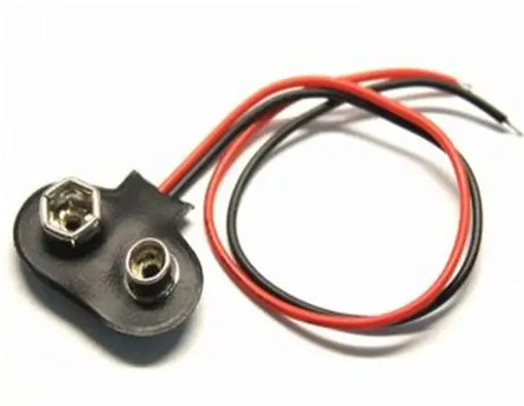 9v 6F22 / 6LR61 I type T type Battery Snap with 5.5*2.1mm DC Male Plug or Female Plug