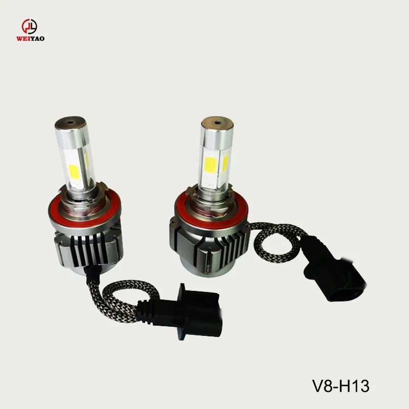 Shopping season promotion hot sale LED car headlights V8 H13 LED car headlight kits