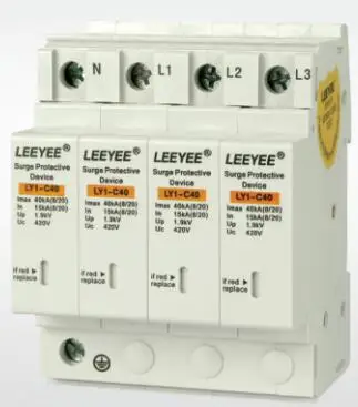 AC белый устройство защиты от перенапряжений 4 P 420 В 40Ka с CE