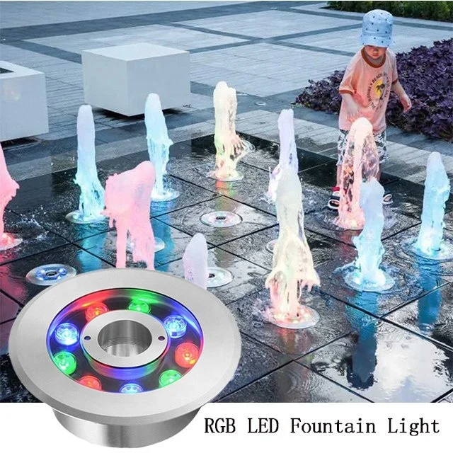 High power ip68 led ring underwater led light 18w fountain rgb led light 18w with CE Rohs certifications