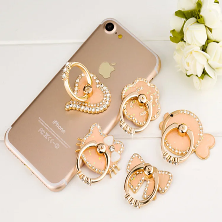 Cute various bling bling mobile phone ring holder,phone ring stand