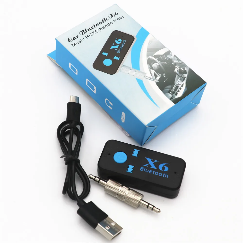 HIGI X6 Bluetooth Receiver, Portable Bluetooth 4.1 Car Adapter Bluetooth Car Aux Adapter