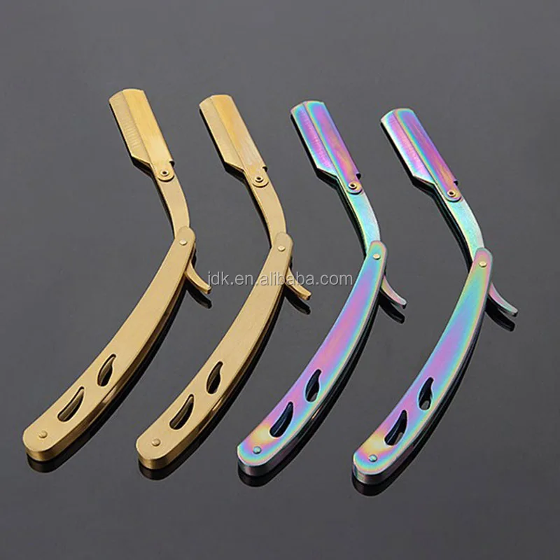 Mens Barber Shop Razors Shaving Knife Folding Hair Removal Tools