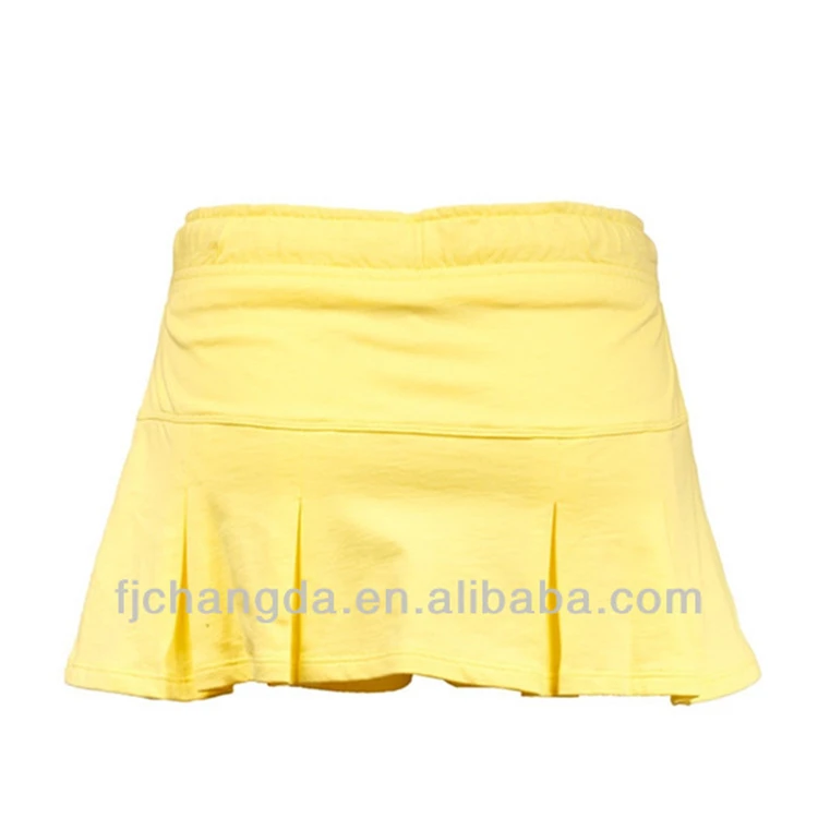 Hot sale 100% polyester sexy girl sport tennis skirt wholesale