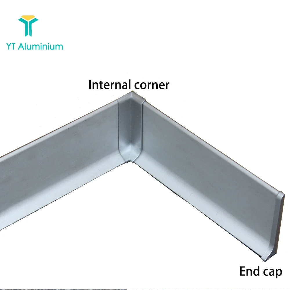 80mm Wall Skirting Board Protectors Metal Skirting Board Cover Tile and Carpet