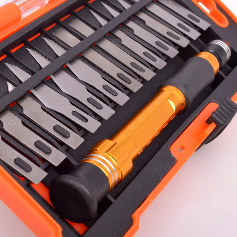 Asaki 14pcs Precision Wood Carving Tools Craft Basic Hobby Knife Set