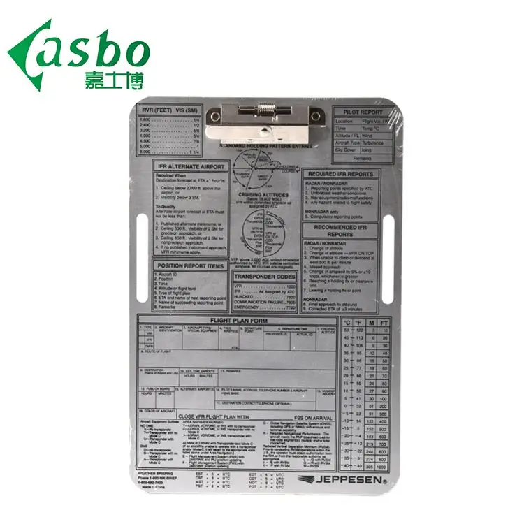 Latest style factory directly aluminum forms storage clipboard