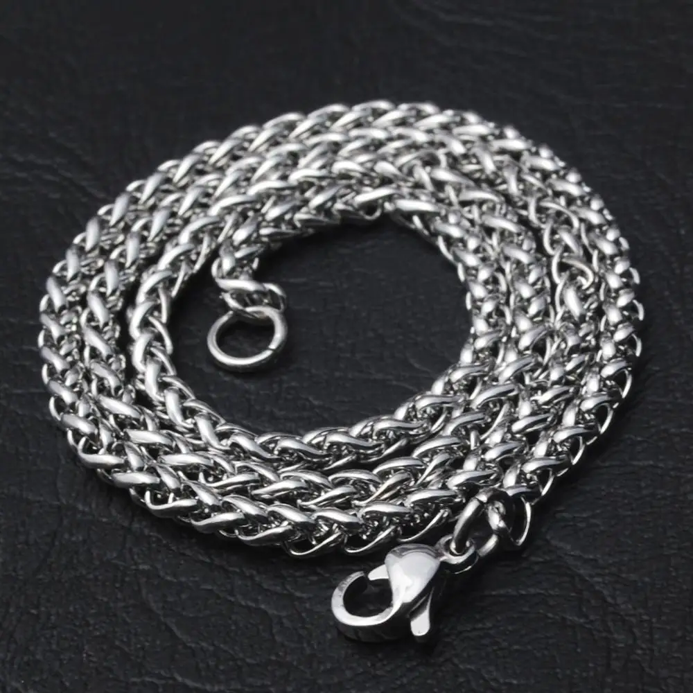 Male Keel Chain 316 Stainless Steel Male Necklace Circle Chain Stainless Steel Rope Chain Necklace