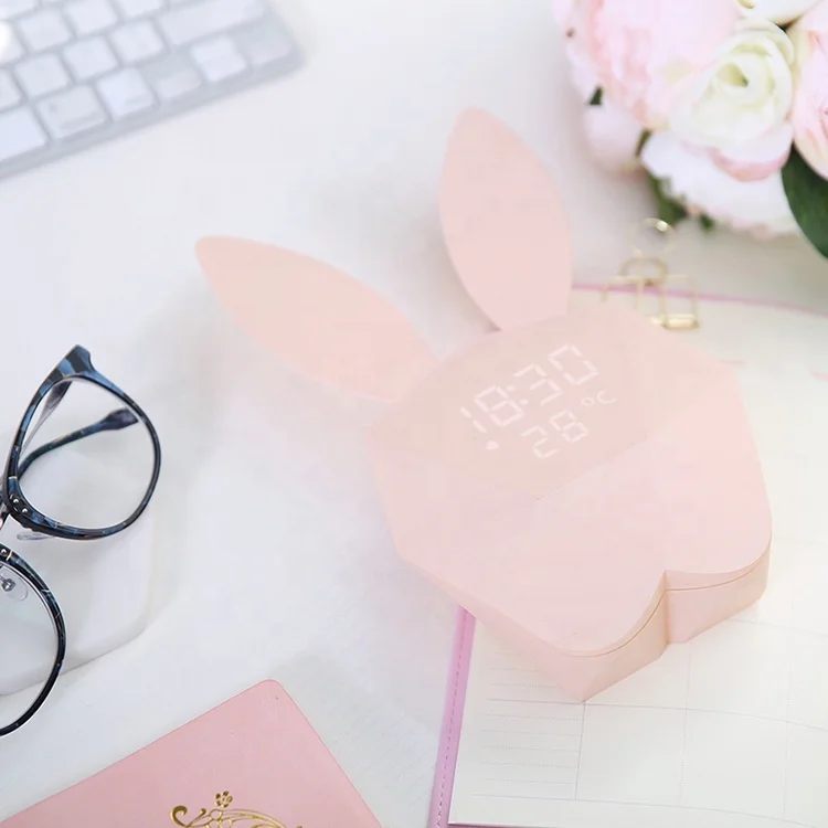 ABS new design usb charge various ringtones bunny led night light