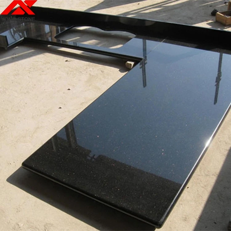 Сборный черный гранит Galaxy, подходящие кухонные шкафы, столешницы