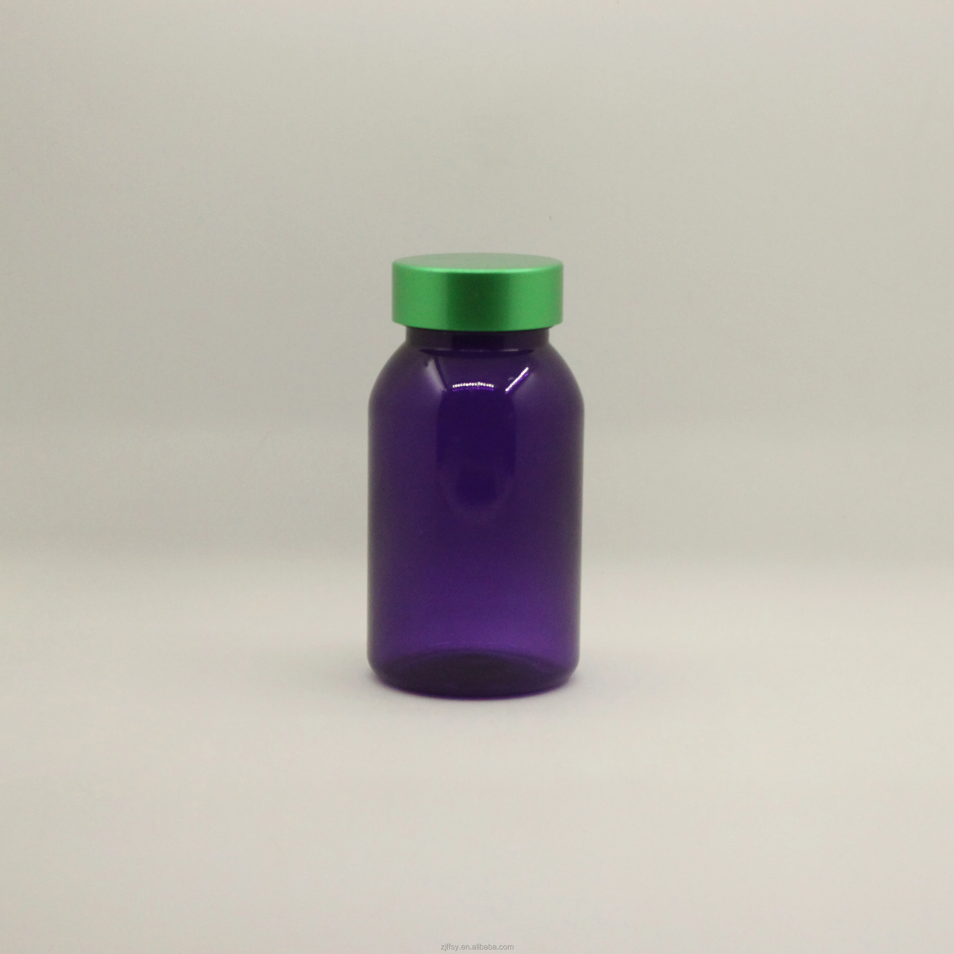150ml  Purple empty round bottle PET medical pill capsule bottle health care products plastic bottle