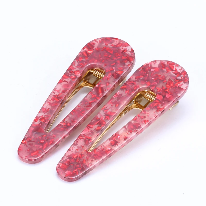Fashion Korean Acetic Acid Geometric Hair pin Beauty Barrettes Hair Clip for Women Girls  Hair Accessories