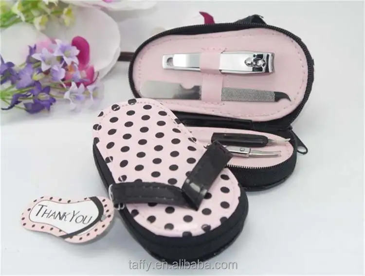 wholesale bridal shower favor guest souvenirs wedding manicure set gift flip flop slipper pedicure set