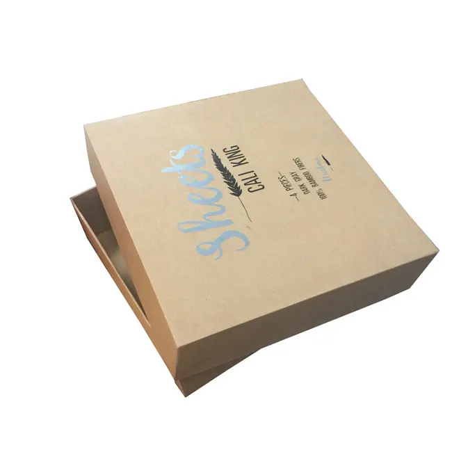 custom cheap empty kraft brown paper gift chocolate box