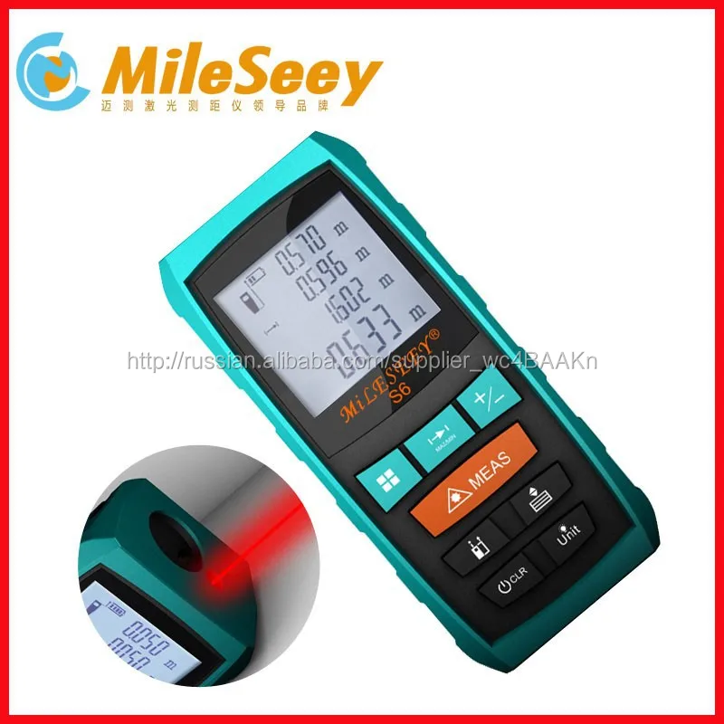 Mileseey S6 40 м лазерного мера инфракрасный измеритель расстояния