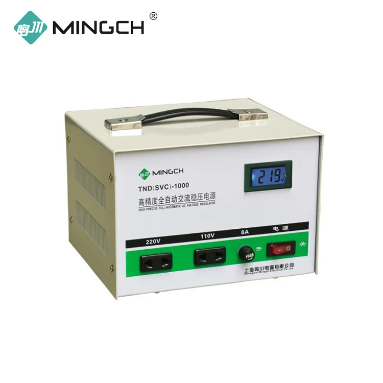 MINGCH China Customized Single Phase 2Kva 1.5kva 1500VA AC Automatic Voltage Stabilizer AVR 2000 Watt Regulator