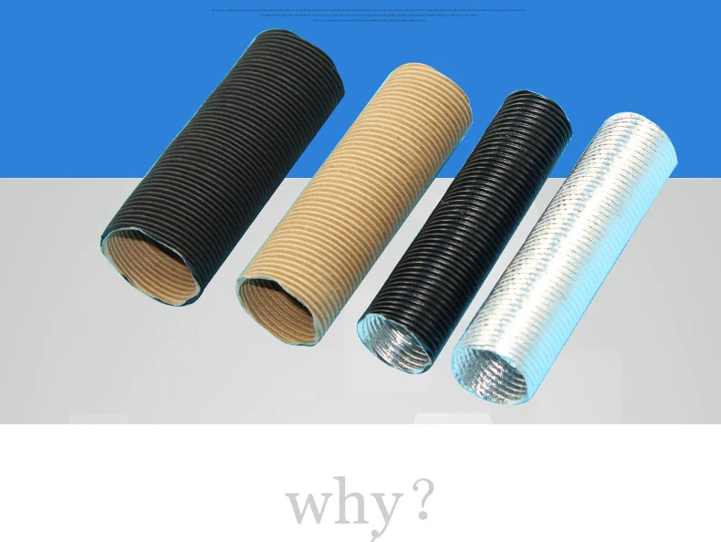 Thermo-Flex Aluminum foil corrugated tube pipe hose heat shield sleeves making forming machine for automotive air exhaust duct