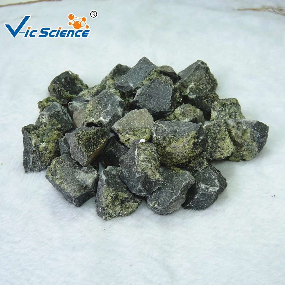 
Natural peridotite raw mineral rock teaching samples 