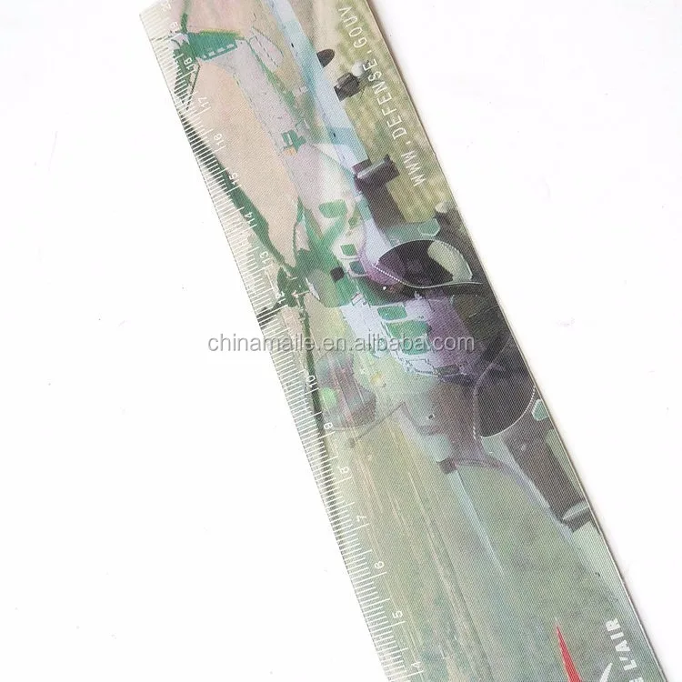 Custom educational 3D school lenticular ruler for promotion gift