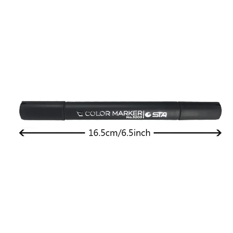 STA Brand High Quality Alcoholic Marker Dual Tip 12 24 36 48 60Colors Set