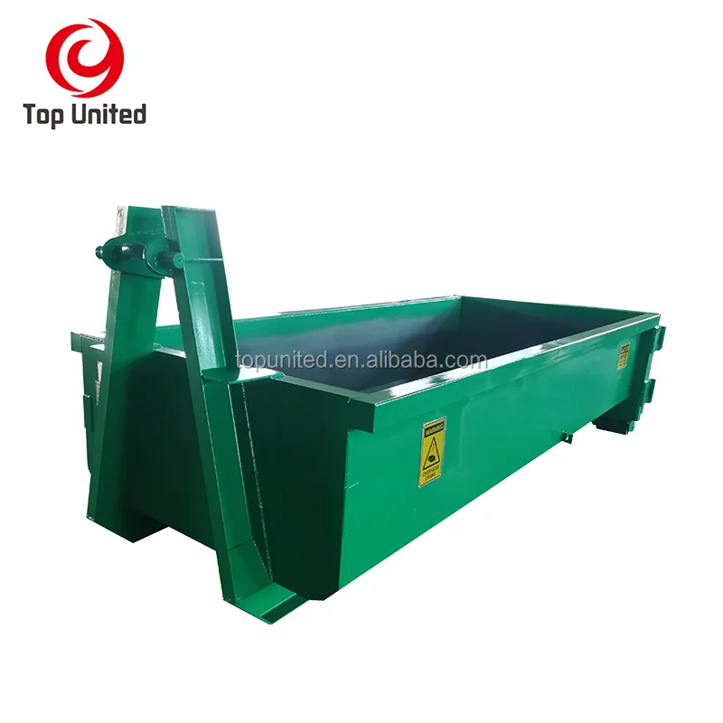 18CBM waste management waste recycling stackable hook lift bin customized hook lift container