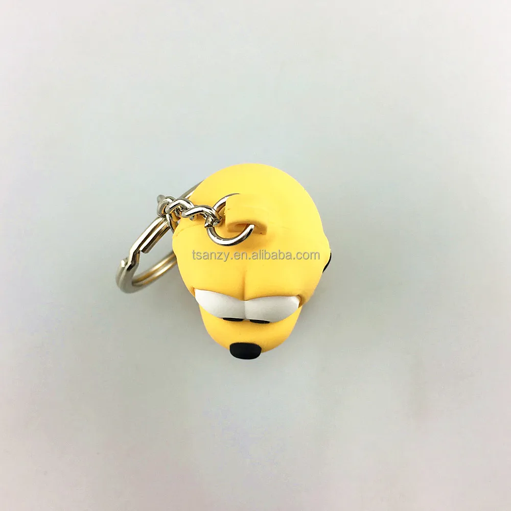 Милые детские подарки на заказ брелки из мягкого ПВХ 3d брелки для ключей с животными собаками