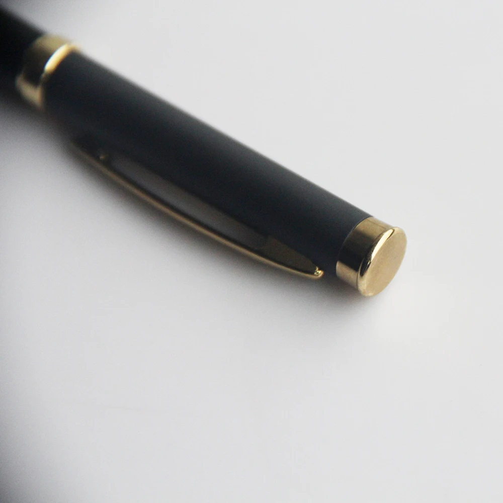 Best purchase gifts slim metal  ball pen for promotion Black matte color cross ballpoint pen