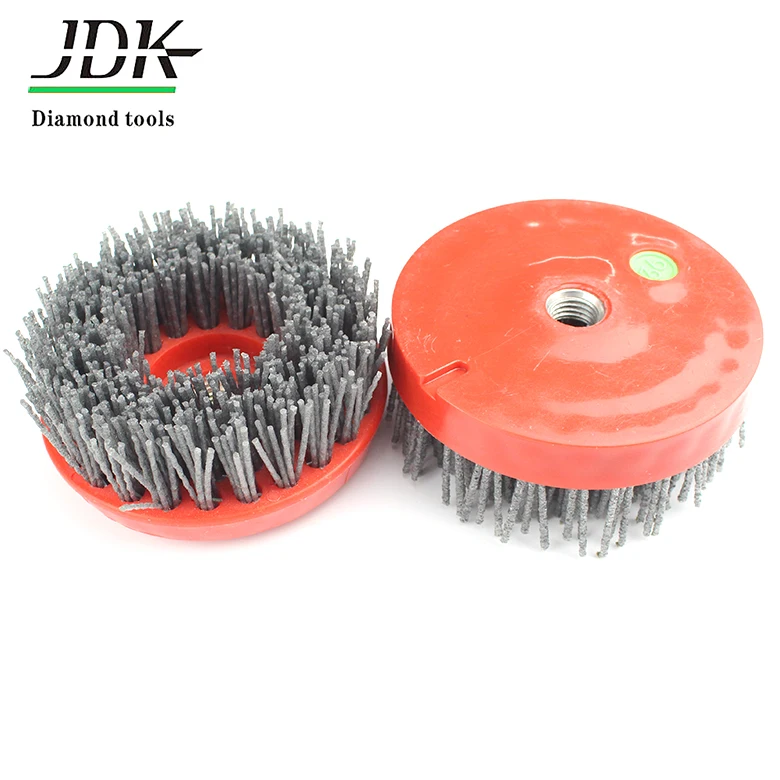 125mm round brush stone surface antique brush for marble granite connection tungsten carbide abrasive brush