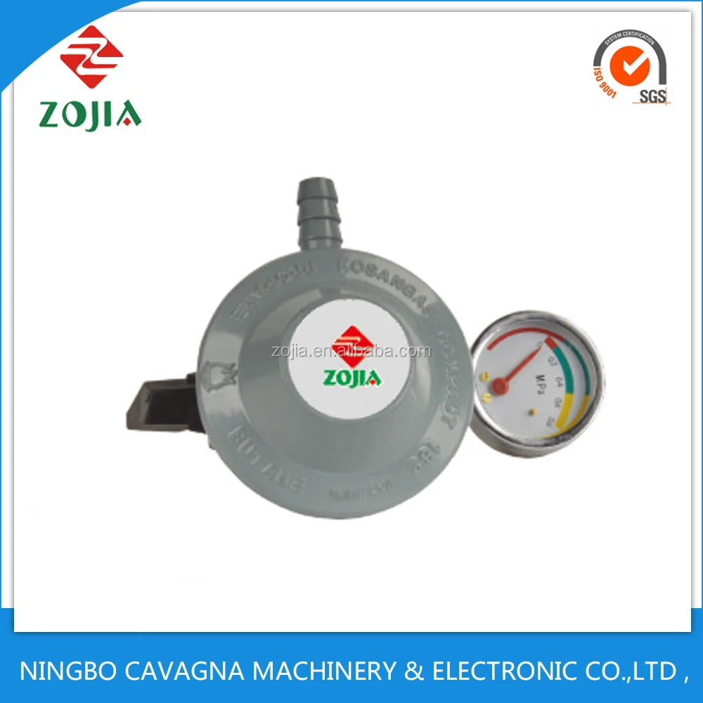 20mm 22mm quick on Gas regulator with gauge pneumatic parts  ZJ-K12-B for indonesia and kenya market