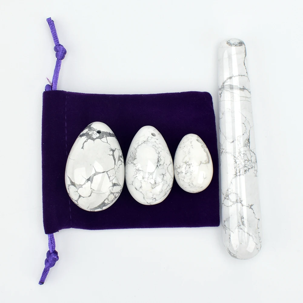 
Promotional Howlite Crystal Wands Natural Stone Yoni Healing Crystal Dildo Penis Massage Yoni Wand 