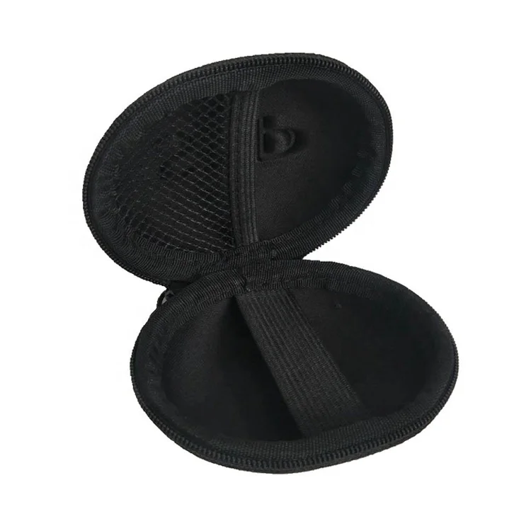 Earbud Carry Case Ali Hot Sale Anti-scratch Oval Eva with Customized Logo Guohui Earphone Case Eva EVA & Nylon 7 to 10 Days