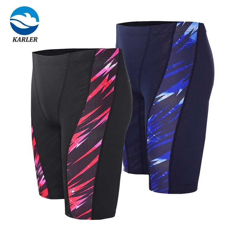 Fast dry man swimwear swimsuit 100% polyester competition swim trunks shorts jammer