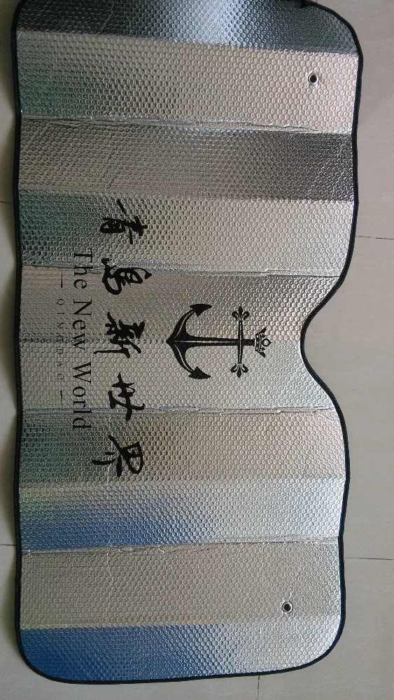 Custom Size Foldable UV Blocks Car Sun Visor PE Bus Windscreen Sunshade