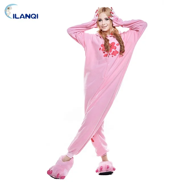 
Wholesale animal cosplay costume pink gloomy bear cartoon pajamas for halloween 