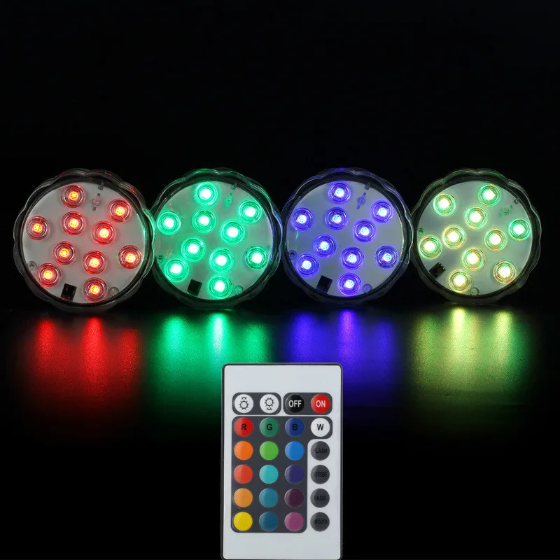 Светодиодные аквариумные лампы с дистанционным управлением RGB подводная лампа садовые огни украшение для аквариума дайвинга светильники