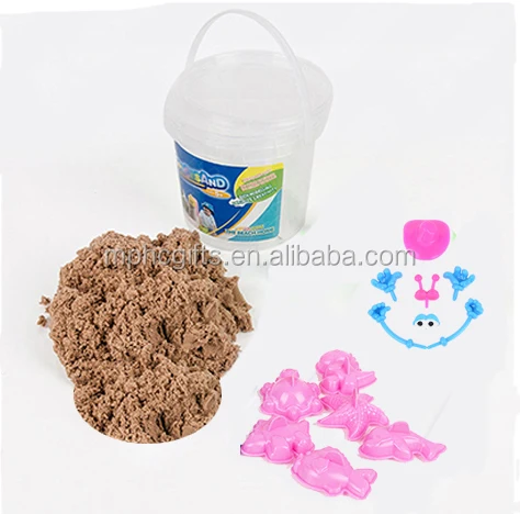 
Factory Audited Children DIY Magic Modeling Sand 600g Color Sand pack in plastic container with Castle Moulds and Tools 