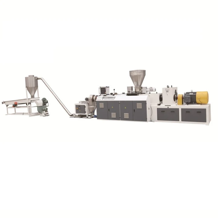 Conical twin screw exrtdeur PVC pelletizing line