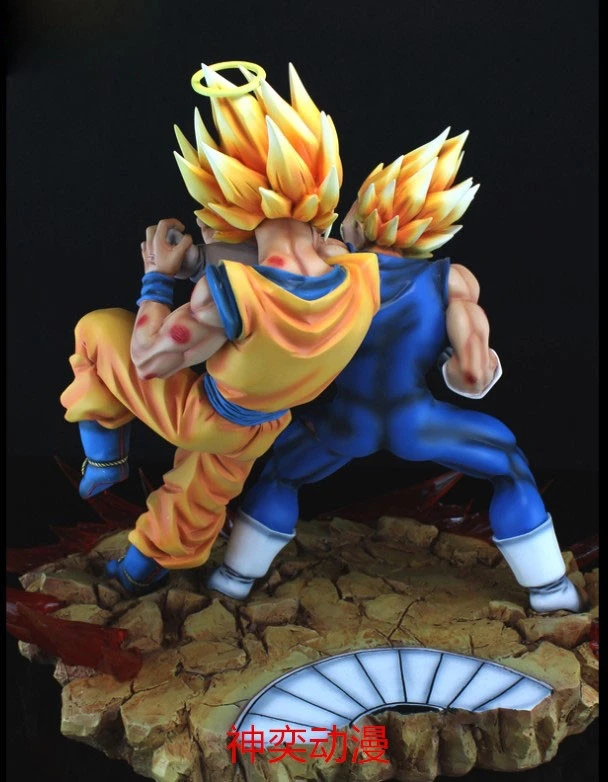 Chinese factory custom made handmade carved hot new products polyresin son goku statue