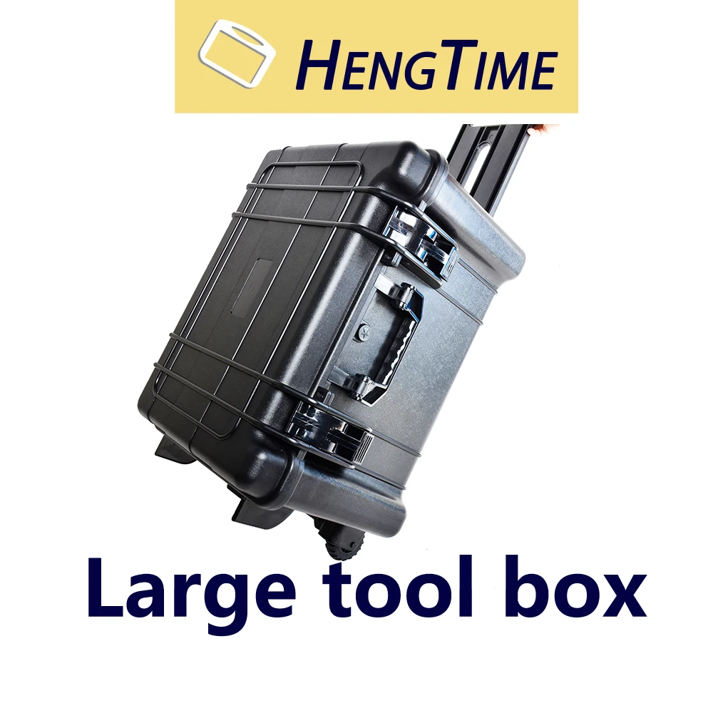 Hengtime OEM service portable ABS plastic large trolley tool case on wheels with foam