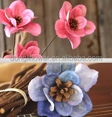 White Pinecone fruit shell Handmade fake Flowers giant size