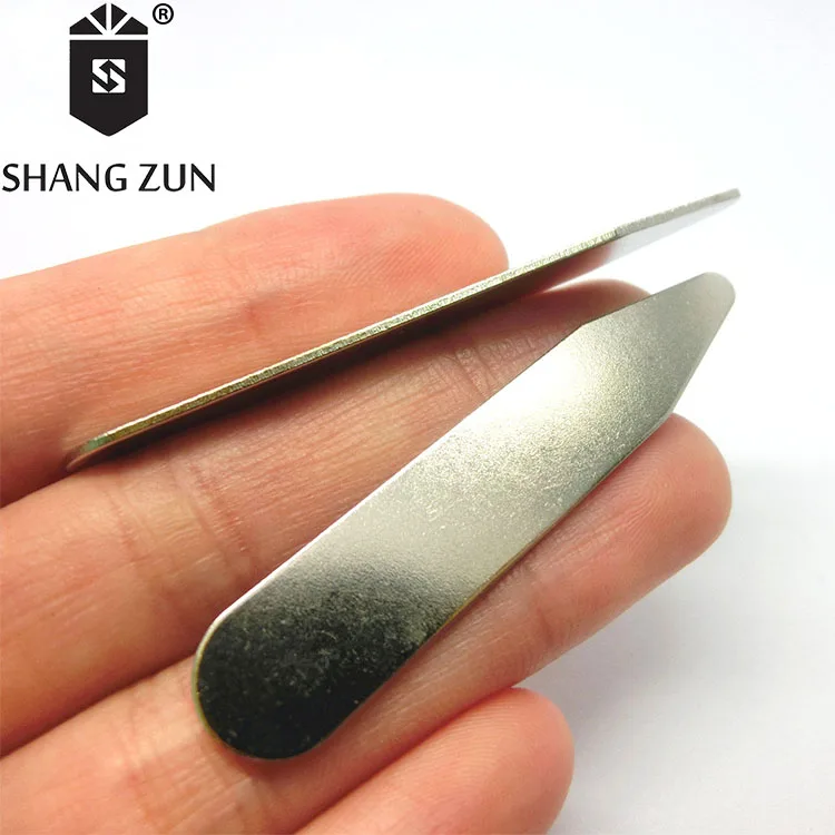 
Wholesale manufacturers 40 PCS stainless steel collar stays matt metal collar inserts personalized shirt collar supports 