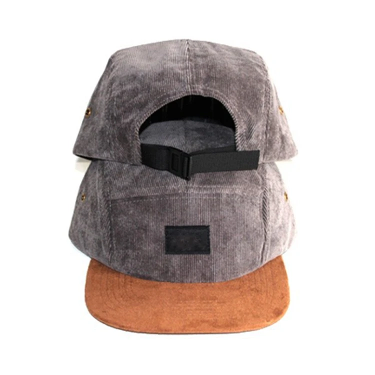 wholesale blank design corduroy hat cap 5 panel