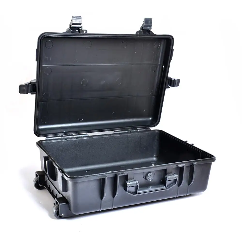 Instrument Carrying Case Shockproof Tool Box ABS Plastic Flight Case With Wheels