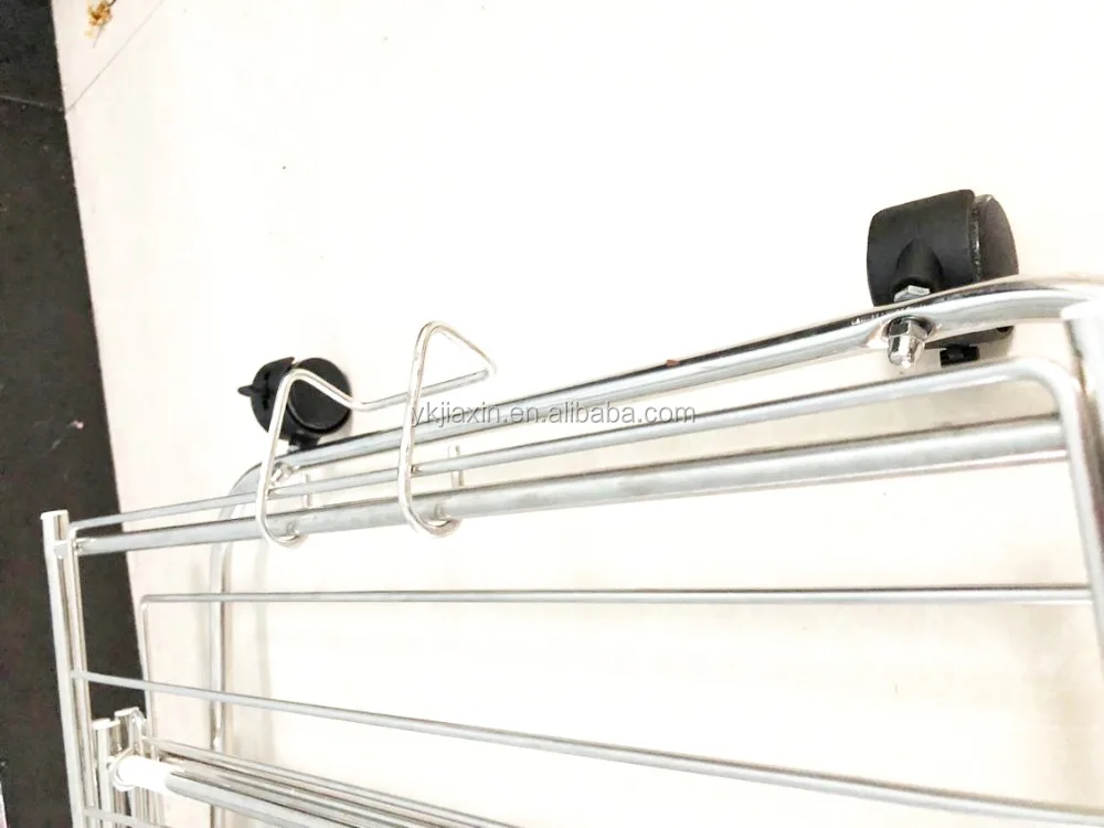 Foldable stainless Steel High Quality 3-tiers Laundry chothes/Towel Drying Rack (For Indoor or Occasional Outdoor Use)