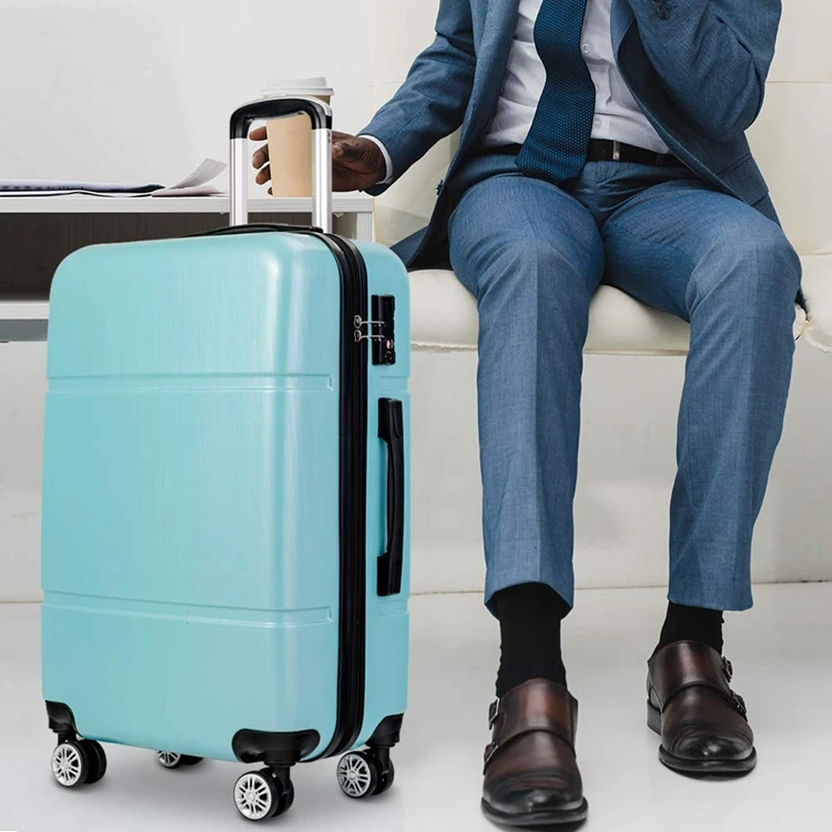 
Abs Zipper Plastic Decoration Suitcase Set Man 3 Pcs 