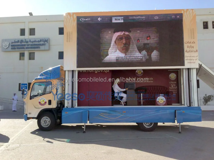 
Mobile LED advertising box for European mounted on truck, V8 